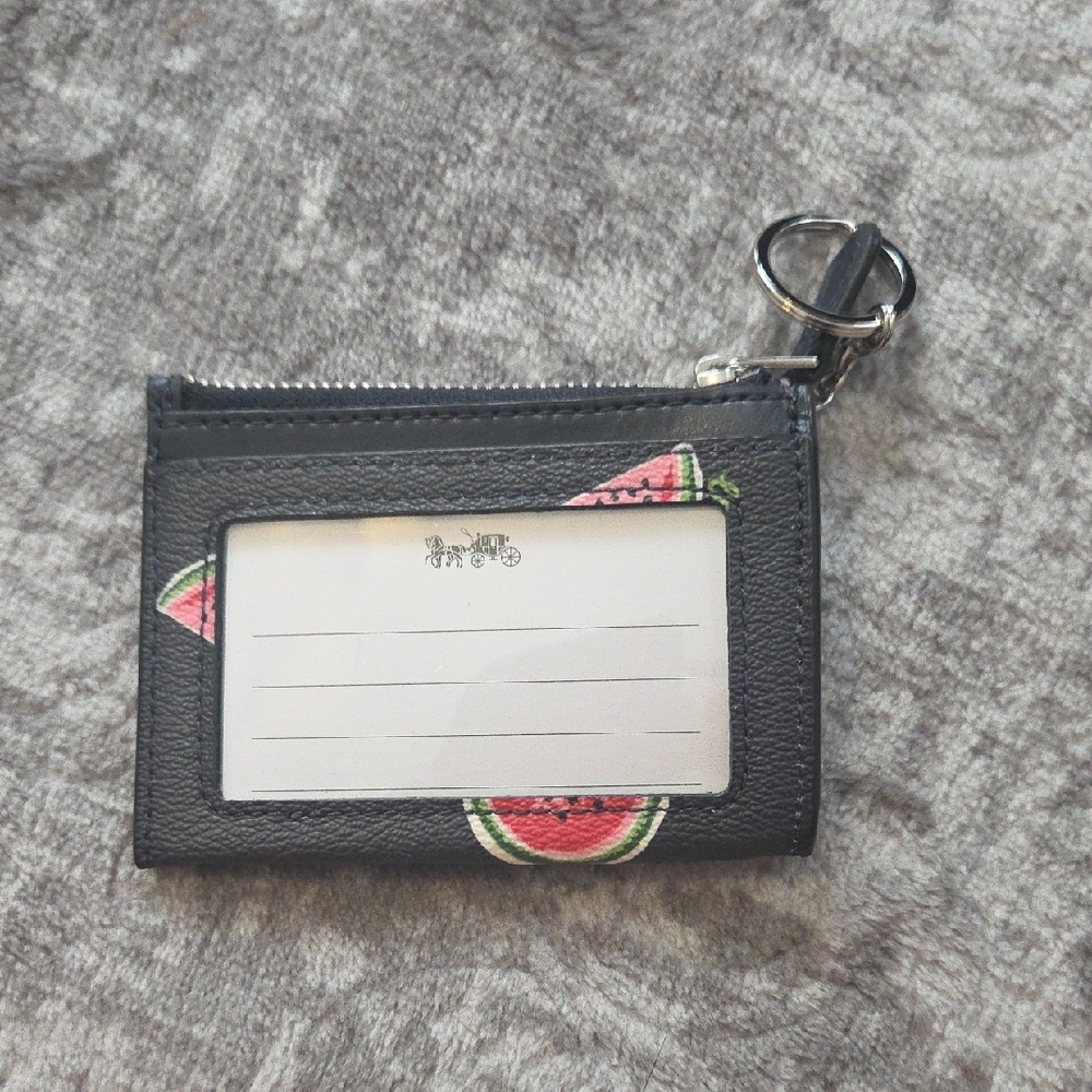 Coach Black Wallet with Watermelon Design - Picture 2 of 3